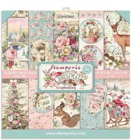 img 4 attached to 🎄 Stamperia 12x12 Pink Christmas 2020 Paper Pad - 10 Double Sided Sheets