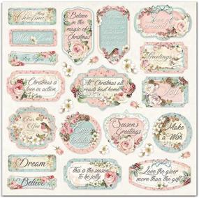 img 3 attached to 🎄 Stamperia 12x12 Pink Christmas 2020 Paper Pad - 10 Double Sided Sheets