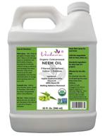 32 fl. oz verdana usda organic neem oil - cold pressed, non gmo certified - unrefined, 🌿 high azadirachtin content - 100% pure neem oil, no additives - leafshine, pet care, skin care, hair care logo