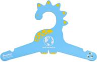 10-pack eco-friendly dinosaur blue baby boys clothes hangers for closet organization, 11 inch - save the earth! logo