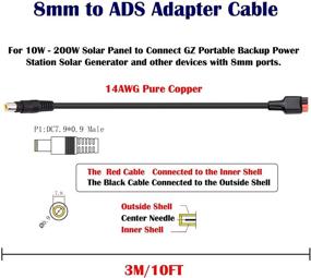 img 3 attached to Высоко совместимый адаптер 8 мм: кабельная проволока iGreely 14 AWG для солнечных панелей на автодомах - идеально подходит для Goal Zero Yeti, Jackery - включает 10 футов/3 метра длины.