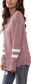 img 2 attached to Womens Sleeve Sweatshirts Clothes Oversized Outdoor Recreation for Hiking & Outdoor Recreation Clothing