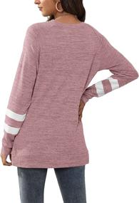 img 1 attached to Womens Sleeve Sweatshirts Clothes Oversized Outdoor Recreation for Hiking & Outdoor Recreation Clothing