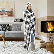 safdie co hooded blanket wearable bedding in blankets & throws logo