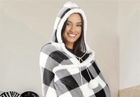 img 2 attached to Safdie Co Hooded Blanket Wearable Bedding in Blankets & Throws