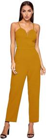 img 4 attached to Romwe Sweetheart Strapless Stretchy Jumpsuit Women's Clothing and Jumpsuits, Rompers & Overalls