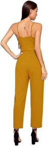 img 3 attached to Romwe Sweetheart Strapless Stretchy Jumpsuit Women's Clothing and Jumpsuits, Rompers & Overalls