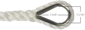 img 1 attached to ⚓ Enhanced Max BoatTector Twisted Nylon Anchor Line featuring Thimble - Premium Quality