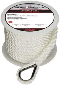 img 2 attached to ⚓ Enhanced Max BoatTector Twisted Nylon Anchor Line featuring Thimble - Premium Quality