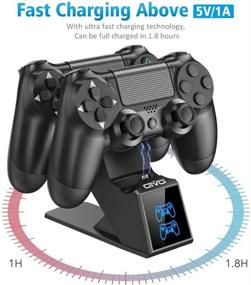 img 2 attached to 🎮 Enhanced Dualshock 4 PS4 Charger USB Charging Dock Station: Upgraded Fast-Charging Port for Playstation 4 Controllers