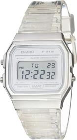 img 3 attached to Женские кварцевые часы Casio с ремешком из смолы