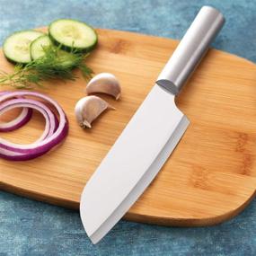 img 1 attached to 🔪 Набор кухонных ножей Rada Cutlery Chef Select - крупный нож из нержавеющей стали с алюминиевыми рукоятками - набор из 3 штук