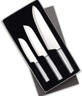 🔪 набор кухонных ножей rada cutlery chef select - крупный нож из нержавеющей стали с алюминиевыми рукоятками - набор из 3 штук логотип