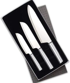 img 4 attached to 🔪 Набор кухонных ножей Rada Cutlery Chef Select - крупный нож из нержавеющей стали с алюминиевыми рукоятками - набор из 3 штук