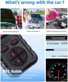 img 1 attached to 🚗 WOHO OBD2 Scanner - Car Code Reader Fixed Car Diagnostic Tool - Automotive OBD Check Engine Tools - Read & Erase Fault Codes - Check Emission Monitor Status - CAN Vehicles Diagnostic Scan Tool