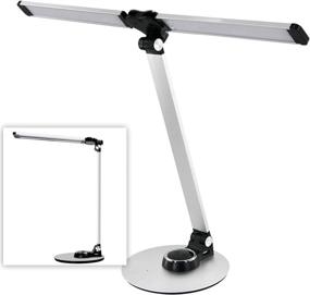 img 4 attached to ✨ NULED Dimmable Table Lamp: 10W LED with USB Charging Port, Rotatable Aluminum, Foldable Design - Cold White, Warm White, and Dim Adjustable Desk Light (Silver, 2022 Upgraded)