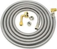 💧 burst-proof stainless steel dishwasher hose kit with 3/8" compression connections by kelaro - reliable water supply line логотип