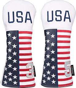 img 4 attached to 🏌️ Protect Your Golf Clubs in Style with Golf Builder USA Stars and Stripes Head Covers