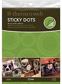 img 1 attached to 📝 Therm O Web Sticky Dots Die-Cut Adhesive Sheets, 8-1/2 x 11 Inch, 8 Sheets per Pack