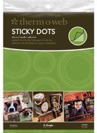 📝 therm o web sticky dots die-cut adhesive sheets, 8-1/2 x 11 inch, 8 sheets per pack logo