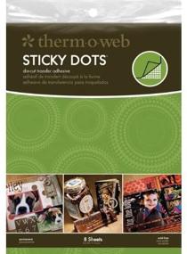 img 4 attached to 📝 Therm O Web Sticky Dots Die-Cut Adhesive Sheets, 8-1/2 x 11 Inch, 8 Sheets per Pack