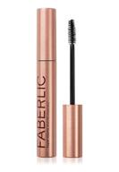 🌟 faberlic 4d glam team mascara: italian fiber brush for sensitive eyes, clump-free volumizing, long-lasting or natural look (black) logo