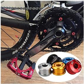 img 1 attached to 🔩 Gub 5PCS Chainring Bolts: Premium 7075 Aluminum Alloy M8 Crankset Chainwheel Bolts & Nuts for Road, Mountain, BMX Bikes