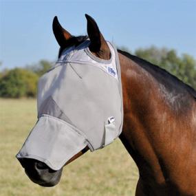 img 2 attached to 🐴 Cashel Crusader Long Nose Foal/Mini Fly Mask - Grey