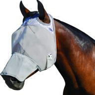 🐴 cashel crusader long nose foal/mini fly mask - grey logo