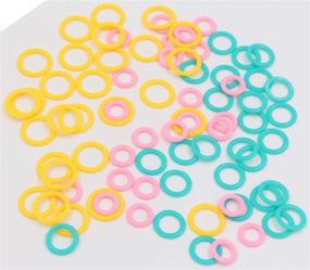 img 3 attached to LeBeila 120 Mixed Stitch Markers for Crocheting - Smooth Plastic Knitting Rings with Assorted Sizes - Needle Clip, Knitting Counters included
