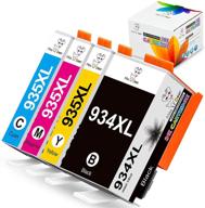 miss deer compatible 934 935 ink cartridges for hp 934xl 935xl printers - officejet 6812 6815 6820 6825 officejet pro 6230 6830 6835 (1 black, 1 cyan, 1 magenta, 1 yellow) 4 pack logo