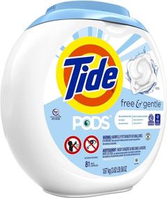 img 3 attached to 🌿 Tide PODS Free & Gentle Liquid Laundry Detergent Pacs, 81 count: Sensitive Skin Solutions at Your Doorstep