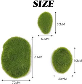 img 2 attached to 🌿 30 PCS TIHOOD Artificial Moss Rocks Decorative, Green Moss Balls, Moss Stones, Green Moss Covered Stones, Fake Moss Decor for Floral Arrangements, Fairy Gardens, and Crafting