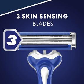 img 2 attached to 💆 12-Count Gillette Sensor3 Comfort Disposable Razors for Men with Water-Activated Comfortgel Technology - Enhancing Ultimate Comfort