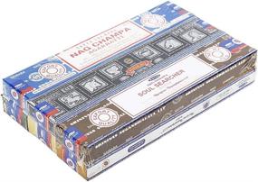 img 2 attached to 🌸 Exquisite Set of 6 Satya Incense Sticks: Nag Champa, Super Hit, Path Breaker, Soul Searcher, Sandalwood, Californian White Sage - 15 Grams Each