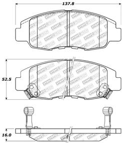 img 2 attached to 🔧 Усовершенствованные тормозные накладки StopTech 309.07640 Sport с шимами и крепежом