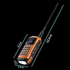 img 3 attached to 📻 Radioddity GS-5B: Dual Band Long Range Bluetooth Handheld Ham Radio with Dual PTT for Two Way Communication, USB Rechargeable, S-Meter, Programming Cable, Rainproof Design