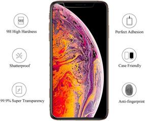 img 2 attached to 📱 Защитное стекло Ailun для экрана Apple iPhone 11 Pro/iPhone Xs/iPhone X, набор из 3 штук, дисплей 5,8 дюймов, 2,5D изогнутый край, совместимо со многими чехлами [НЕ подходит для iPhone 11, 6,1 дюйма].