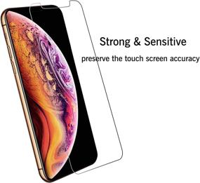 img 1 attached to 📱 Защитное стекло Ailun для экрана Apple iPhone 11 Pro/iPhone Xs/iPhone X, набор из 3 штук, дисплей 5,8 дюймов, 2,5D изогнутый край, совместимо со многими чехлами [НЕ подходит для iPhone 11, 6,1 дюйма].