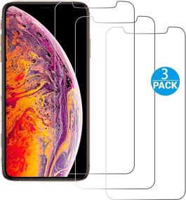 img 3 attached to 📱 Защитное стекло Ailun для экрана Apple iPhone 11 Pro/iPhone Xs/iPhone X, набор из 3 штук, дисплей 5,8 дюймов, 2,5D изогнутый край, совместимо со многими чехлами [НЕ подходит для iPhone 11, 6,1 дюйма].