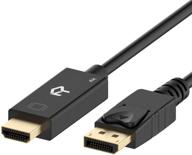 🔌 rankie displayport (dp) to hdmi cable - 4k resolution support, 6 ft length logo