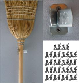 img 1 attached to 🧹 BULLDOG Spring Grip Organizer: Efficiently Store Brooms, Mops, Rakes, and More (36 Pieces)