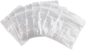 img 3 attached to 🛍️ 100-Pack of 2x2 Self-Locking Plastic Bags - 2mm Thickness for Versatile Storage Solutions