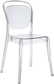 img 3 attached to 🪑 Clear Acrylic Kitchen and Dining Room Chair - Modway Entreat: Fully Assembled