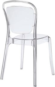 img 1 attached to 🪑 Clear Acrylic Kitchen and Dining Room Chair - Modway Entreat: Fully Assembled