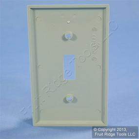 img 1 attached to ⚪ Gray Leviton 80701-GY Standard Size 1-Gang Toggle Device Switch Wallplate, Thermoplastic Nylon, Device Mount