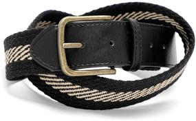 img 1 attached to Tanpie Jeans Single Buckle Men's Accessories in Premium Fabric