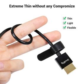 img 1 attached to 🔌 SmallRig Ultra Thin Micro HDMI to HDMI Cable 35cm/1.15Ft - Super Flexible, Slim, High Speed 4K 60Hz HDR HDMI 2.0 Cable - Compatible with GoPro Hero 7/6/5, Sony A6600/A6400 - Model 3042