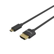 🔌 smallrig ultra thin micro hdmi to hdmi cable 35cm/1.15ft - super flexible, slim, high speed 4k 60hz hdr hdmi 2.0 cable - compatible with gopro hero 7/6/5, sony a6600/a6400 - model 3042 logo