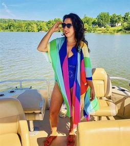 img 2 attached to 👙 Stylish Chiffon Cardigan Outwear by Hibluco - Perfect for Women's Swimsuits & Cover Ups